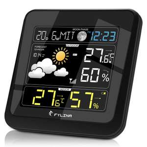 Fylina 13 in 1 Multifunction Weather Station with Outdoor Sensor. £9.99 (+£4.49 non-prime) - Sold by dafeierwangluo and Fulfilled by Amazon.