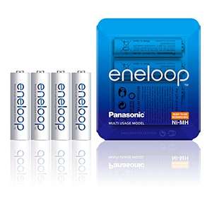 Panasonic eneloop AA Rechargeable Ready-To-Use Ni-MH Batteries, Pack of 4 £8.64 (+£4.49 Non-Prime) (UK Mainland) Sold by Amazon EU @ Amazon