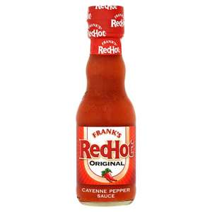 Frank's Red Hot Original Pepper / Buffalo hot sauce 148ml for £1 (Minimum Basket / Delivery fee applies) at Sainsbury's