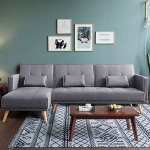 Modern L Shape Recliner Sofa Bed - £329.99 delivered @ OnBuy / Chrysolite