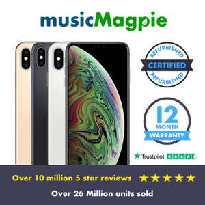 Apple iPhone XS Max - 64GB 256GB 512GB - Unlocked Smartphone Various Colours - £298.60 delivered using code @ Music Magpie / eBay