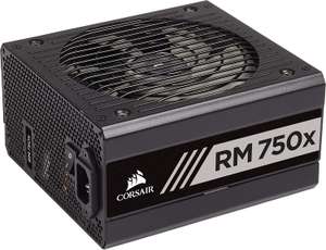 Corsair RM750x 80 PLUS Gold, 750 W Fully Modular ATX Power Supply Unit - Black £102.04 at Amazon sold by CCL Computers