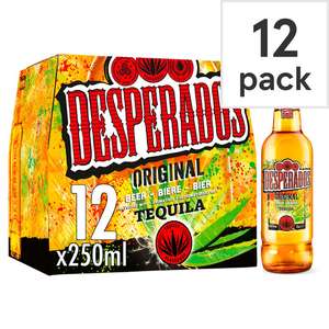 Desperados Tequila Flavoured Beer 12X250ml - £10 (Clubcard Price) @ Tesco