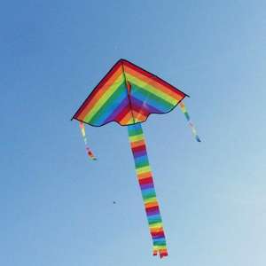 Easy Flying Large Colourful Rainbow Kite With Long Tail (Nylon) - 30m - £2.87 delivered @ Ali Express / ALL-IN-ONE Store