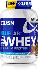 USN Premium Whey Protein Powder: Blue Lab Whey Chocolate Caramel 2 kg - £26.25 @ Amazon