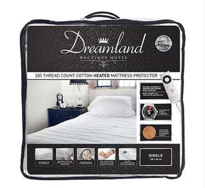 Dreamland 200 Thread Count Heated Mattress Protector from £17.25 for single - Free Click & Collect / Selected Stores @ Dunelm