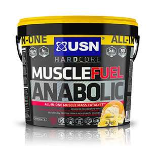USN Muscle Fuel Anabolic Banana Protein Shake 4KG £25.53 (10% off first S&S @ £22.34) at Amazon