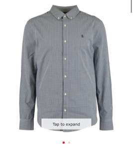 ORIGINAL PENGUIN Navy & White Gingham Check Shirt £13 + £3.99 delivery = £16.99 delivered at TK Maxx