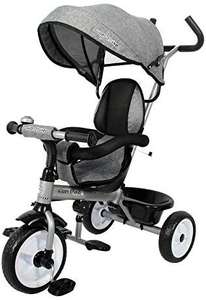 Ricco Kids Easy Steer Pedal Tricycle Buggy Stroller with Oxford Cloth XG18859 (GREY)( Magenta for £49.20 ) - £48.97 Delivered @ Amazon