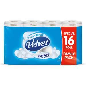 Velvet Comfort Toilet Tissue, 16 Rolls - £3.39 @ Costco
