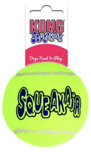 KONG - Squeakair Ball - Dog Toy Premium Squeak Tennis Balls, Gentle on Teeth - For Medium Dogs £1.15 + £4.49 NP @ Amazon