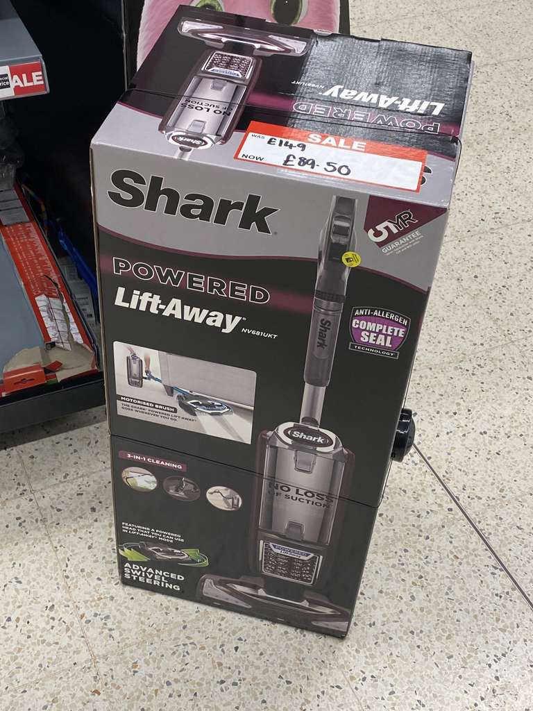 Shark Powered Lift-Away [NV681UKT] 3-in-1 Vacuum - £89.50 @ Asda (Nottingham)