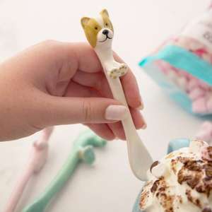 Ceramic Dog Spoon £5 delivered @ Lisa Angel Jewellery