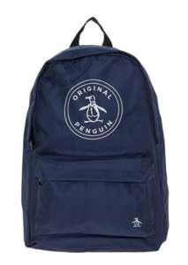 ORIGINAL PENGUIN Navy Canvas Backpack £10 - £1.99 C&C / £3.99 delivery at TK Maxx