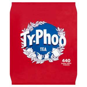 Typhoo 440 Single Serve Teabags 1kg £4 at iceland