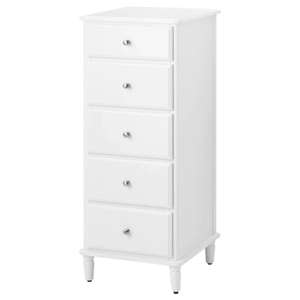 TYSSEDAL Chest of 5 drawers TYSSEDAL Chest of 5 drawers White 47x118 cm - £99 (Family price) @ IKEA - reserve and collect