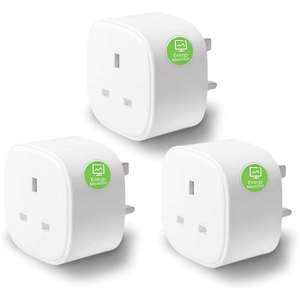 Meross Smart Plug 3 Pack - Wi-Fi - Alexa, Google Home, SmartThings Compatible With Energy Monitor - £19.96 Sold by Meross Home EU / Amazon