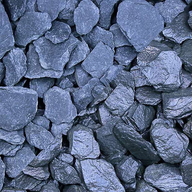 Natural Gravel Blue Slate Chippings- slate stones - 3 bags for £9 for 75 kg instore @ Tesco (Handforth,Stockport)