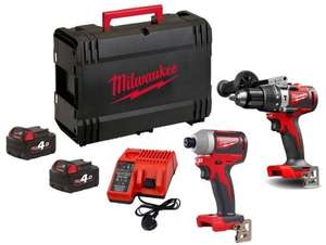 Milwaukee M18BLPP2A2-202X Power Tool Kit 2-18v-2Ah REDLITHIUM Batteries 2pce - £245.56 delivered @ Power Tools UK