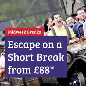 Alton Towers Resort Short Family Midweek Break From Just £88 / £22pp in a Stargazing Pod at Alton Towers Holidays - Theme park tickets extra