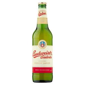 Budweiser Budvar Czech Lager 10x500ml Bottles case £15 at Majestic Wines Free click and collect