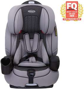 Graco Nautilus Harnessed Booster Car Seat, Group 1/2/3 (9 Months to 12 Years Approx, 9-36 kg), Steeple Grey £79.99 delivered @ Amazon