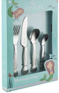 Viners Mermazing 4 Piece Kids Cutlery Set - £4.50 (Free C&C) @ Argos