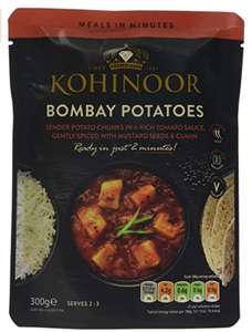 Kohinoor Bombay Potato, 300 g, (Pack of 6) £4.03 prime / £8.52 non prime / £3.43 S&S @ Amazon