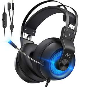 Mpow EG3 Pro Gaming Headset Blue (PC / Xbox / PS4) £13.99 Delivered Using Code + Voucher Sold by HBH LTD and Fulfilled by Amazon