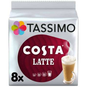 Costa Tassimo Pods / Ready-to-Drink coffee in a can / roast & ground coffee / roast & ground coffee pods for 50p with app @ Costa Coffee