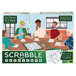 Mattel Games Scrabble Duplicate £4.28 + £4.49 Non Prime @ Amazon