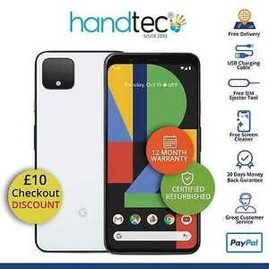 Google Pixel 4 64GB Unlocked Android Smartphone, Clearly White - Grade B Good - £178.99 @ Handtec eBay