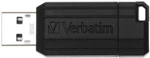 Verbatim 49064 32 GB PinStripe USB Flash Drive - Black £3.66 prime (+£4.49 nonPrime) (UK Mainland) Sold by Amazon EU @ Amazon