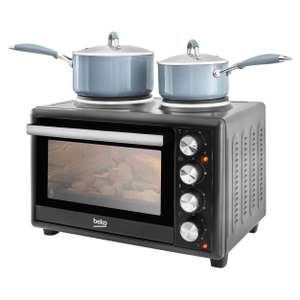 Mini oven with hot plate - Black £74.25 delivered, using code @ Beko