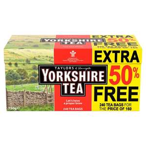 240 Yorkshire Tea for £4 in Morrisons