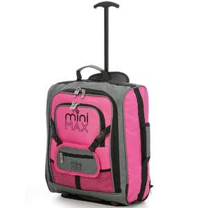 Aerolite Mini Max Childrens Trolley Bag with Toy Pouch Pink - £14.99 (Free Collection / £4.95 Delivery) @ Robert Dyas