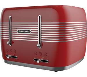 GRUNDIG TA7870R 4-Slice Toaster - Red £29.99 Currys PC World