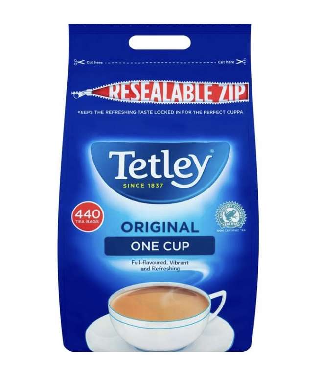 Tetley 440 tea bags only £4.99 instore at LIDL