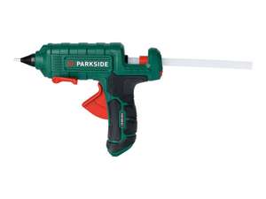 Parkside hot glue gun with cordless feature, in hard case, for just £7.99 at Lidl from 9 May.
