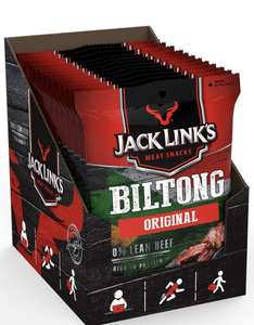 Jack Link's Biltong, Original Flavour, Multipack of 12 x 25g Bags, Beef Jerky - £1.84 (+£4.49 Non-Prime) @ Amazon Warehouse
