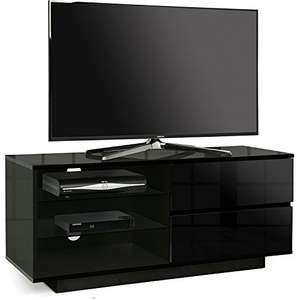 Centurion Gallus Gloss Black with 2-Black Drawers & 3-Shelf 26"-55" Cabinet TV Stand Used - Like New £39.43 @ Amazon warehouse