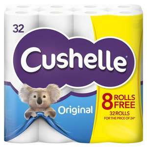 Cushelle White Toilet Tissue x32 Rolls 32 Toilet Rolls For The Price of 24 £11 @ Sainsbury's