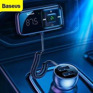 Baseus FM Transmitter Bluetooth 5.0 AUX 3.1A USB Car Charger £13.28 Delivered @ AliExpress / BASEUS Official Store