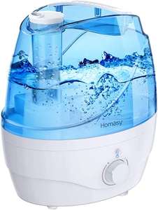 Homasy 2200ml Cool Mist quiet 28dB humidifier with 24 hour cycle for £20.99 delivered using voucher @ Home Mall EU / Amazon