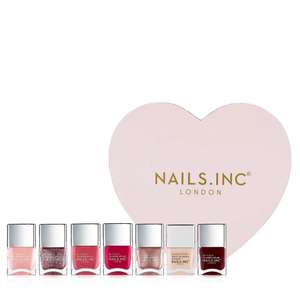 Nails Inc 7 Piece Work Heart Play Heart Collection & Box £33.93 Delivered (if new to QVC & use code FIVE4U to get £5 off) @ QVC