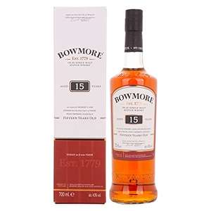 Bowmore 15 Year Old Single Malt Scotch Whisky, 70cl - £38.54 @ Amazon