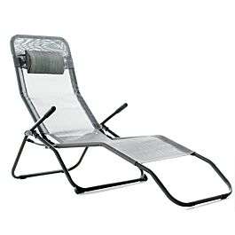 Robert Dyas Monaco Folding Recliner Sun Lounger in grey for £29.99 click & collect / £3.95 delivery @ Robert Dyas
