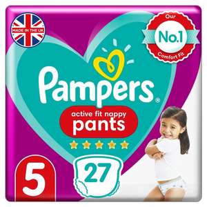 AVAILABLE AGAIN! Get a voucher for a free pack of pampers active fit nappies - Just fill in your details