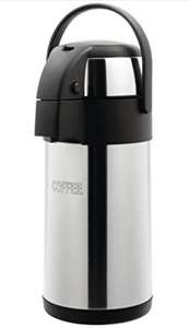 Olympia Pump Action Airpot Thermos Stainless Steel with Swing Carry Handle 3L £7.06 Prime (+£4.49 Non Prime) @ Amazon