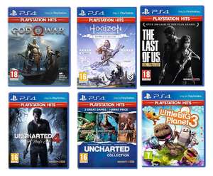 God of War /Horizon Zero Dawn/Uncharted 4/The Last of Us Remastered/Uncharted Collection/Little Big Planet 3 (PS4) £7.99 each @ Smythstoys